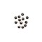 Swarovski® Crystals 2088 Xirius Rose Flat Back, Foiled, SS12 (3-3.2mm) Crystal Rose Gold - 144pcs